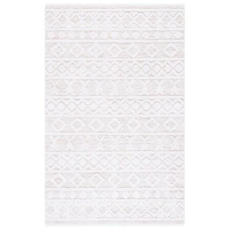 Safavieh 6 ft.-4 in. x 6 ft.-4 in. Augustine Power Loomed Square Rug Ivory & Beige AGT758B-7SQ